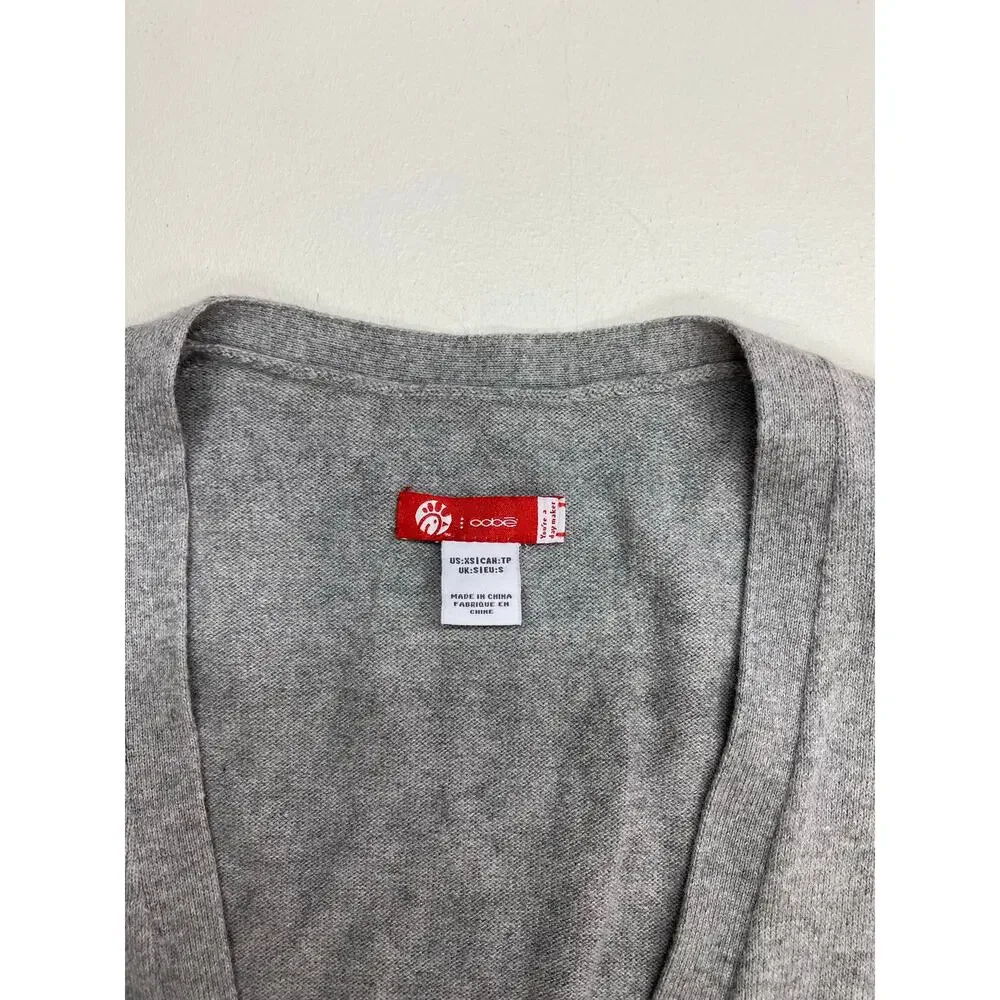 Women Oobe Chickfila cotton cashmere lightweight employee cardigan sweater, XS